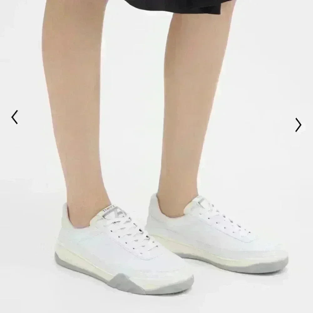 New Theory project leather sneakers sz 41(us 10)
